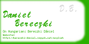 daniel bereczki business card