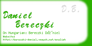 daniel bereczki business card